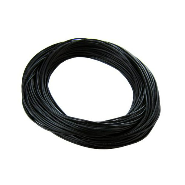 100 Feet Black 24 AWG Gauge Silicone Wire Fine Strand Tinned Copper